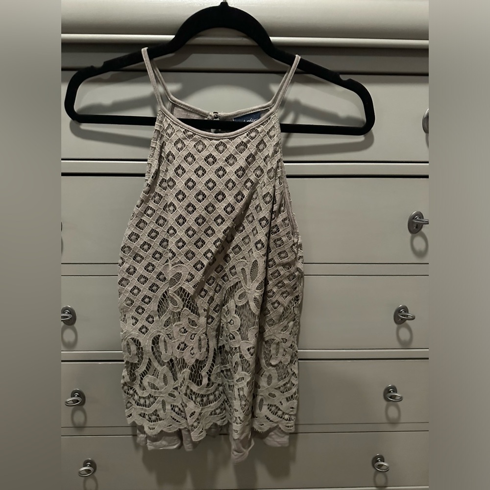 Elegant Cream Lace Women's Top